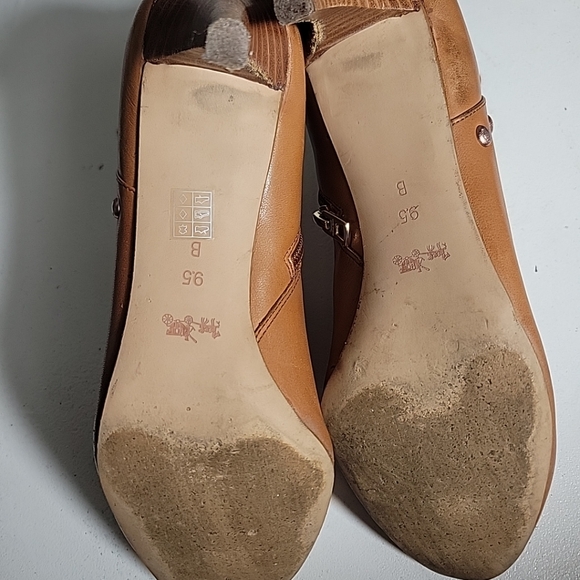 Coach copper studded ankle booties Sz 9.5 B - Picture 2 of 5